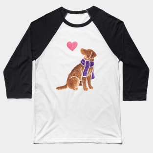 Watercolour Chesapeake Bay Retriever Baseball T-Shirt